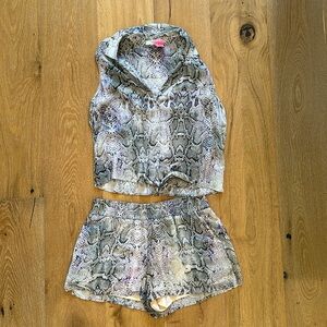 Lavender Brown short set